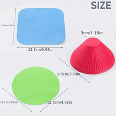 3pcs Anti-slip Rubber Twist Bottle Cap Reusable Can Opener Accessory