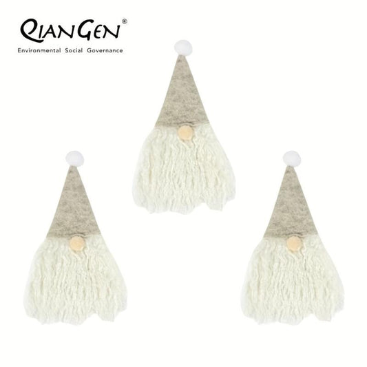 3pcs Santa Hat Gnomes Wine Bottle Cover