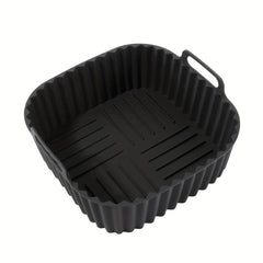5pcs Silicone Air Fryer Liner 19cm Square BPA-Free Reusable Baking Tray
