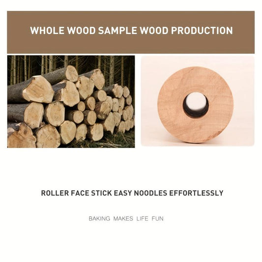 Beech Roller Rolling Pin 360 - Efficient Rolling Noodles - Safer and Effortless