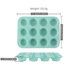 1pc Silicone 12 Muffin Cup Cake Oven Pan