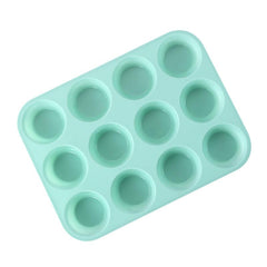 1pc Silicone 12 Muffin Cup Cake Oven Pan