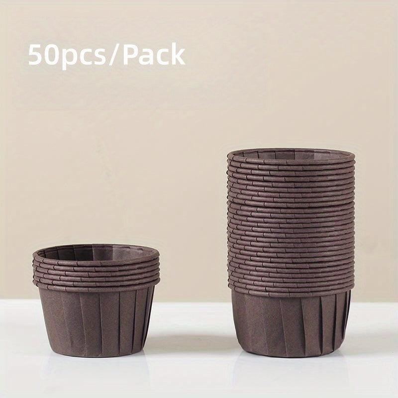 50pcs Disposable Muffin Cups Heat Resistant Paper Cupcake Liners Baking Tools