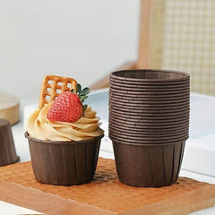 50pcs Disposable Muffin Cups Heat Resistant Paper Cupcake Liners Baking Tools