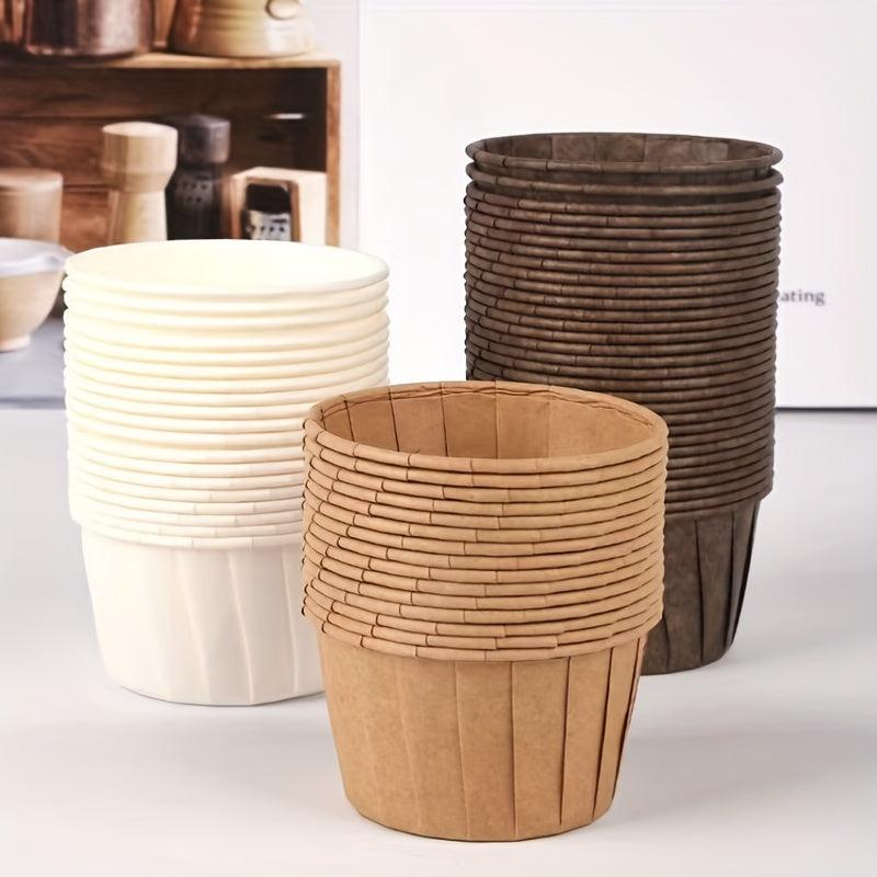 50pcs Disposable Muffin Cups Heat Resistant Paper Cupcake Liners Baking Tools