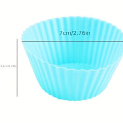 Silicone Cake Mold Round Muffin Cupcake Baking Molds