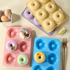 Silicone Donut Pan Non Stick Easy Clean BPA Perfect for Cake Biscuit Bagels Muff