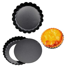 6pcs Mini Pie Pans Non Stick Tart Molds