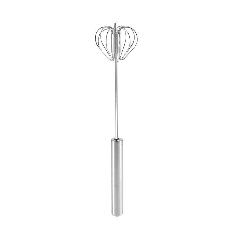 Stainless Steel Egg Beater Rotary Egg Blender Baking Tools