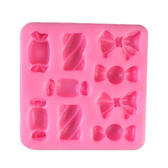 Silicone Baking Mold for Chocolate Flap with Nine Candy Shapes