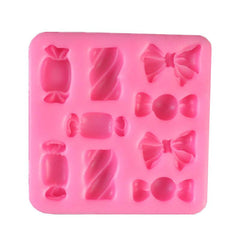 Silicone Baking Mold for Chocolate Flap with Nine Candy Shapes