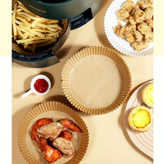 Air Fryer Disposable Paper Liner, Non-Stick Baking Paper, 12.7-20