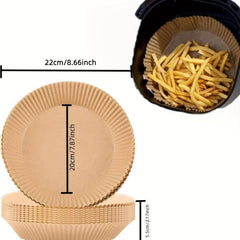 Air Fryer Disposable Paper Liner, Non-Stick Baking Paper, 12.7-20