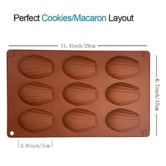 2pcs Silicone Madeleine Pan Nonstick Baking Supplies