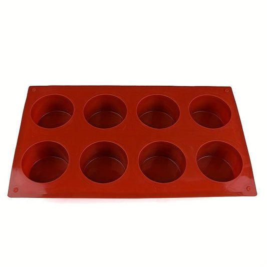 Cylindrical Mousse Cake Mold 3D Silicone Mold