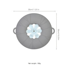 Silicone Spill Stopper Lid Cover for Pans and Pots, Anti-Spill Lid