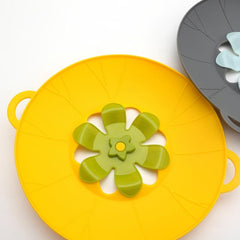 Silicone Spill Stopper Lid Cover for Pans and Pots, Anti-Spill Lid
