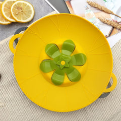 Silicone Spill Stopper Lid Cover for Pans and Pots, Anti-Spill Lid