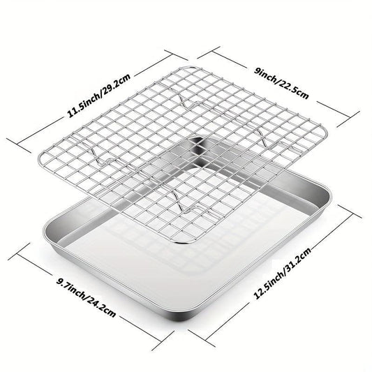 Stainless Steel Baking Sheet with Cooling Rack