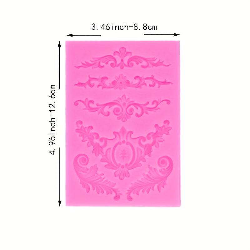 Baroque Scroll Relief Chocolate Molds 3D Silicone Molds