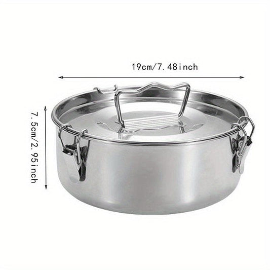 1pc Flan Mold Stainless Steel Steamer Pot 19cm Instant Pot Kitchen Utensils