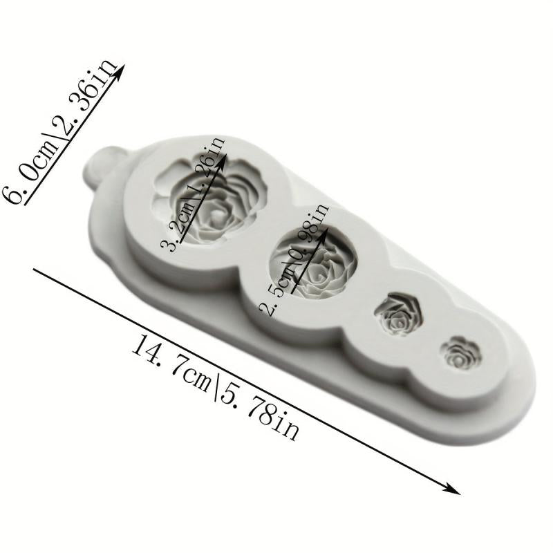 3D Silicone Rose Chocolate Mold for Cake Decorating Fondant Biscuit Candy Mold