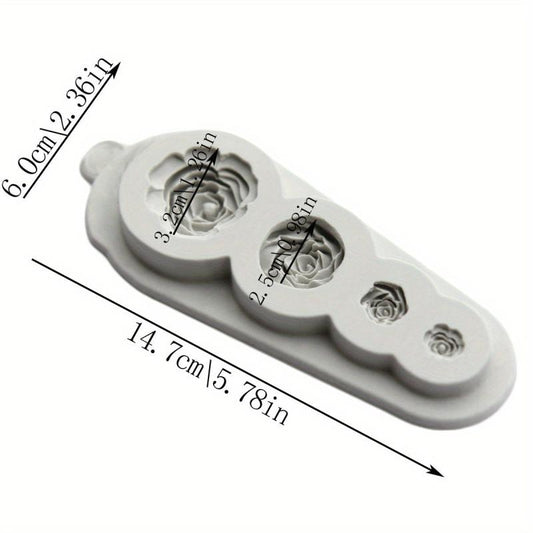 3D Silicone Rose Chocolate Mold for Cake Decorating Fondant Biscuit Candy Mold