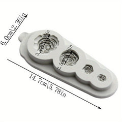 3D Silicone Rose Chocolate Mold for Cake Decorating Fondant Biscuit Candy Mold