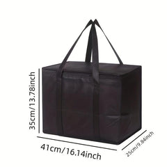 Foldable Reusable Insulation Meal Bag Large Capacity Lunch Box Bag