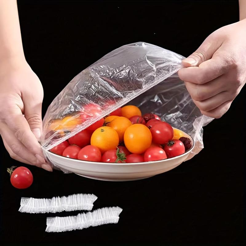 100pcs Reusable Elastic Food Storage Covers