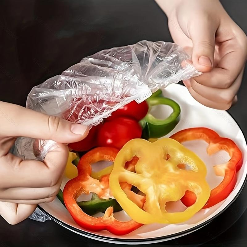 100pcs Reusable Elastic Food Storage Covers