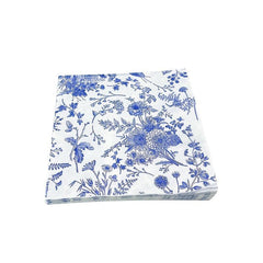 20pcs Disposable Floral Paper Napkins Western Food Party Printing 33.02cm