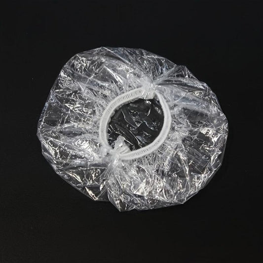 100pcs Disposable Ear Covers Waterproof Ear Protectors Clear Ear Caps