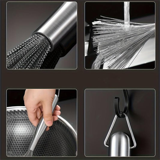 Iron Pot Cleaning Brush BBQ Cleaning Brush Durable Kitchen Cleaning Brush