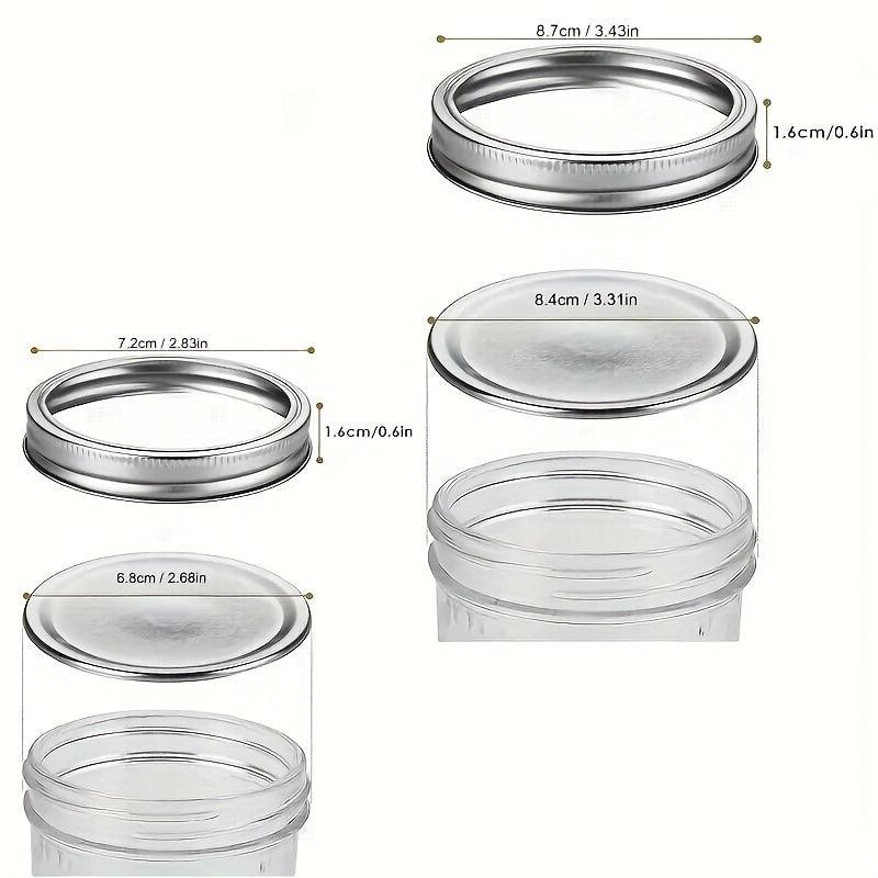 48pcs Wide Mouth Canning Lids & Rings Set Seal Leak Proof Regular Mason Jars