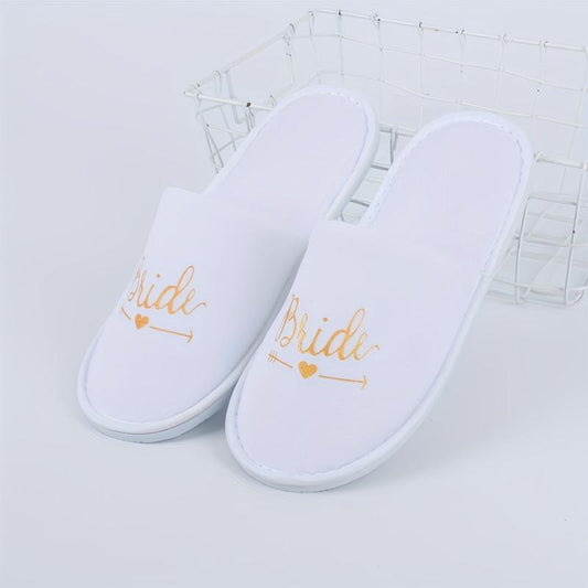 Wedding Pajamas Party Slippers Disposable Supplies Bright Surface Slippers