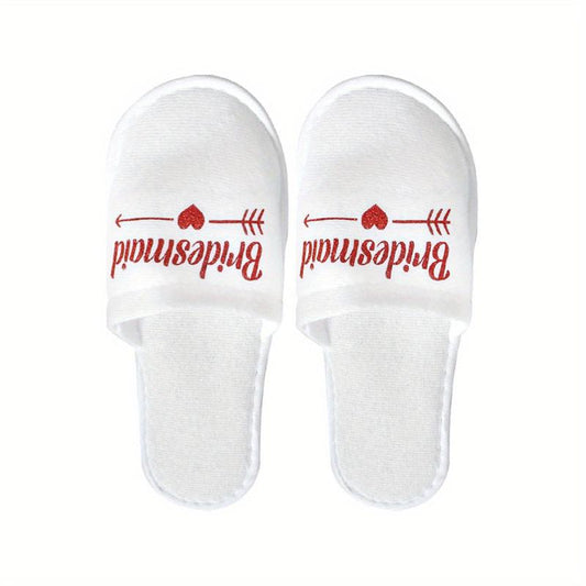 Wedding Pajamas Party Slippers Disposable Supplies Bright Surface Slippers