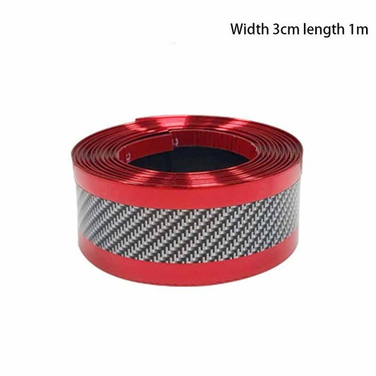 Car Sticker Carbon Fiber Rubber Door Sill Protector Edge Guard Strip