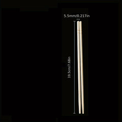 100 Pairs Natural Wooden Disposable Chopsticks Safe for Home and Restaurant Use