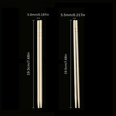 100 Pairs Natural Wooden Disposable Chopsticks Safe for Home and Restaurant Use