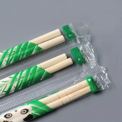 100 Pairs Natural Wooden Disposable Chopsticks Safe for Home and Restaurant Use