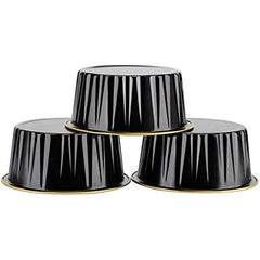 50pcs Reusable Aluminum Foil Baking Cups with Lids for Cupcakes Desserts Parties