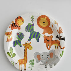 10pc Forest Animal Dinner Plates - Kids' Birthday Party Supplies
