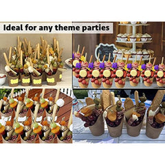 50pcs Paper Cup French Fries Holder Charcuterie Cupcake Container DIY Baking