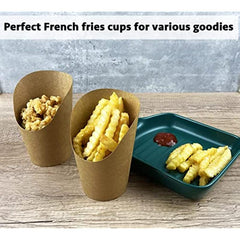 50pcs Paper Cup French Fries Holder Charcuterie Cupcake Container DIY Baking