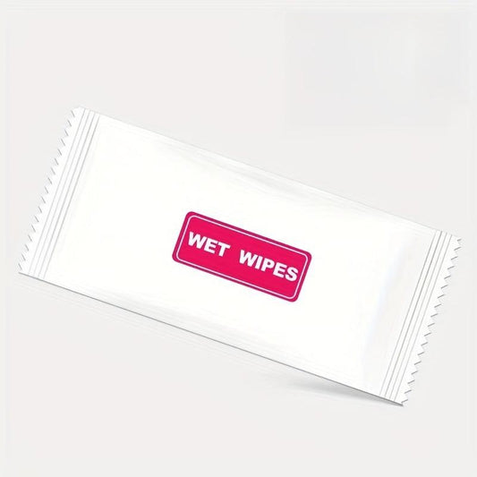 20pcs Individually Wrapped Wet Wipes Non-woven Unscented Hand Wipes