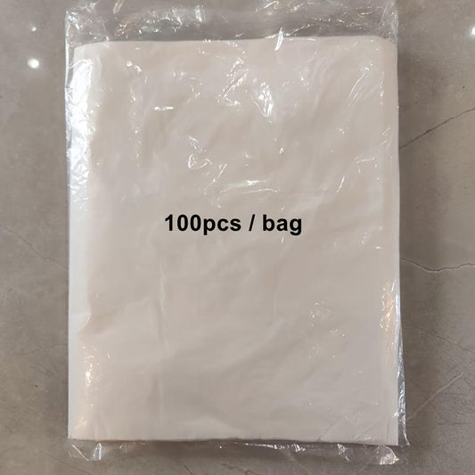 100pcs Disposable PE Apron Water Resistant Sleeveless Apron Kitchen Pet Hygiene