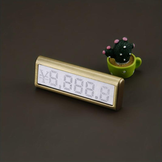 Metal Base Jewelry Number Cube Tags Pop Pricing Sign Display Stand