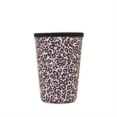 Neoprene Insulated Cup Sleeve Leopard Print