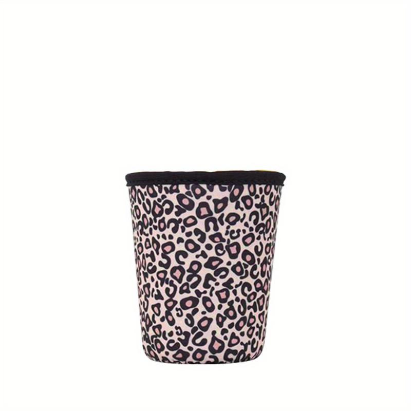 Neoprene Insulated Cup Sleeve Leopard Print